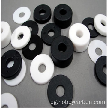 Изработени по поръчка прозрачни бели черни пластмасови плоски найлонови шайби